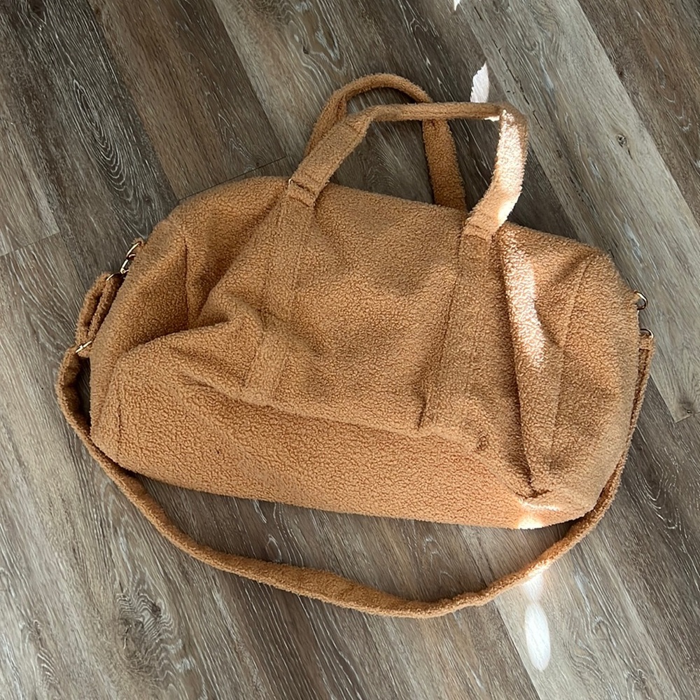 Pink Lily Teddy Duffle Bag